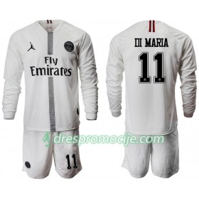 Paris Saint-Germain Dres DI MARIA 11 Jodan Bijela Dječji Treći 2018/19 Dugim Rukavima